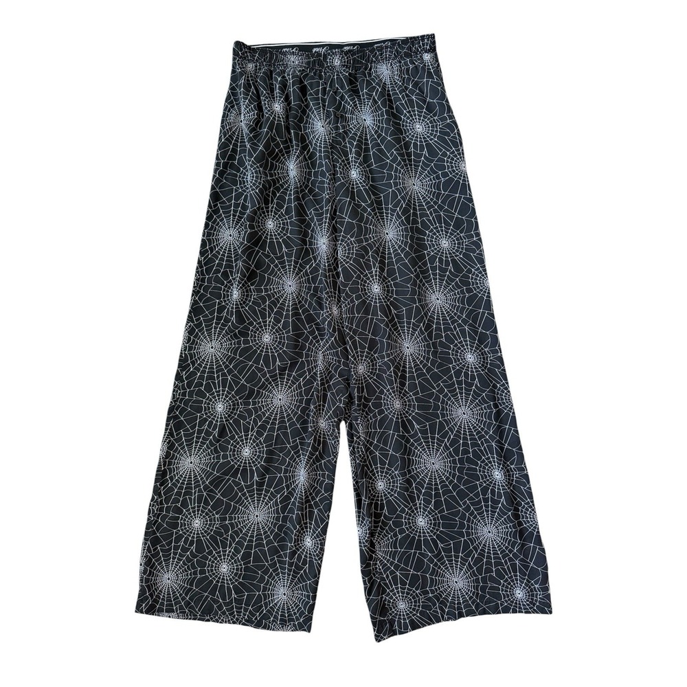 Victorias Secret Pink Spider Web Pajama Pants Womens Medium Whimsigoth Spooky